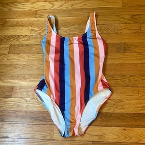 Madewell x Solid & Striped Rainbow Swimsuit